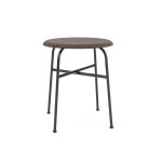 Audo Copenhagen Afternoon Stool - Dark Stained Oak, Height 45 cm